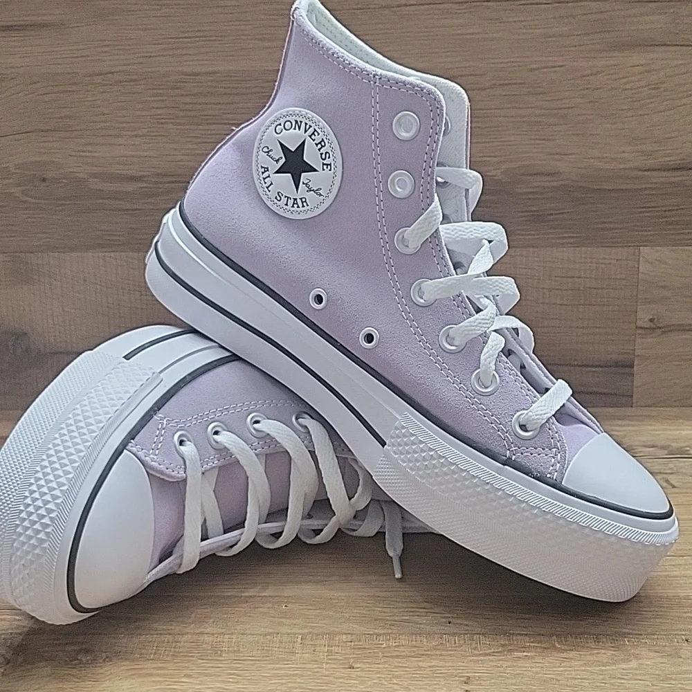 Converse Women's High-Top Sneakers - Light Purple - Picture 5 of 12